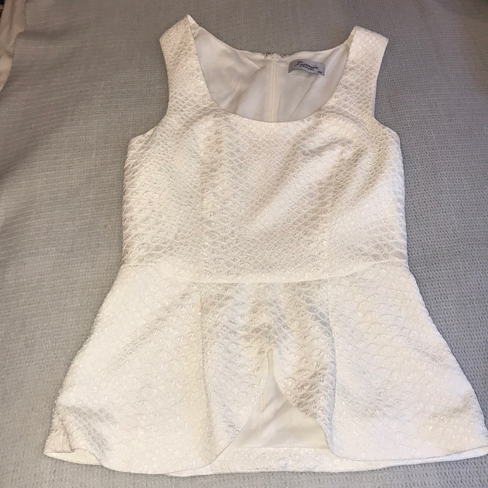 White animal print top